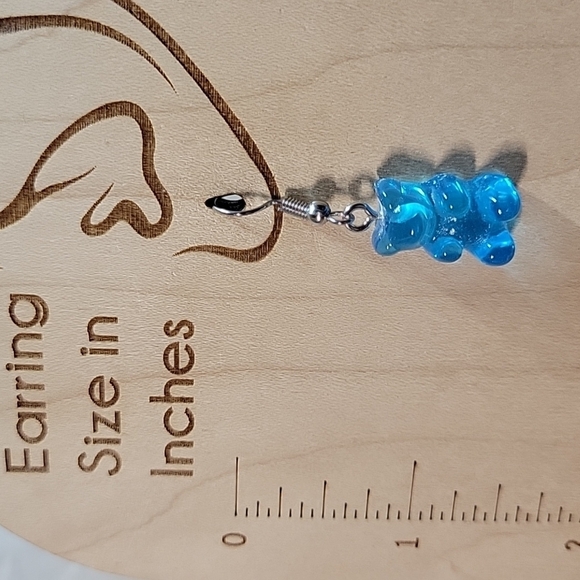 🔥LAST PAIR🔥 Gummy Bear Drop Earrings - Picture 3 of 6